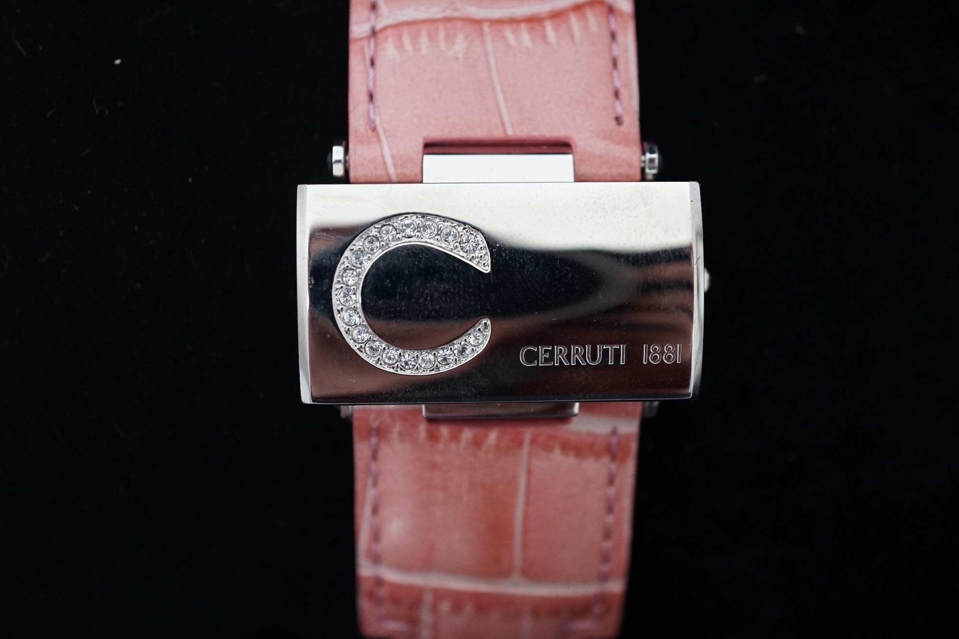 Two lady's Seiko new boxed wrist watches and a new Cerruti 1881 steel quartz with a pink leather strap in original box.